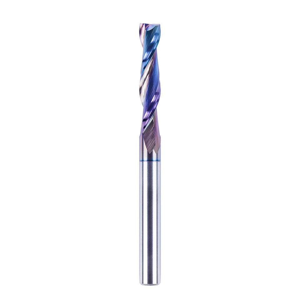 SpeTool upcut spiral router bit coated for longer life and smooth starts.