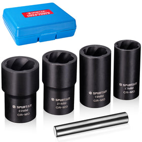 Spurtar 5-pcs lug nut removal tool set for tough wheel repairs.