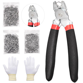 Spurtar angled hog ring plier with ergonomic grip for upholstery.