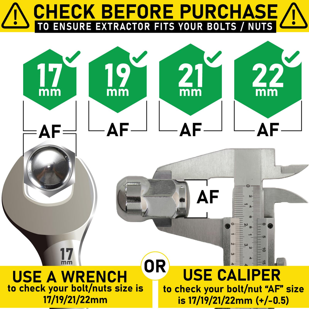 Spurtar fluted sockets grip damaged nuts securely.