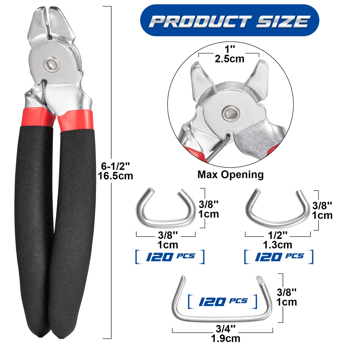 Spurtar hog rings 1/2 inch for automotive and crafts.