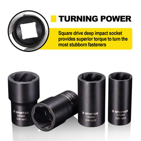Spurtar tool set case keeps sockets organized and portable.