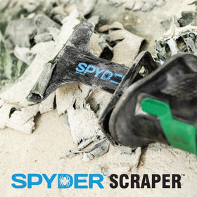Spyder Scraper 4-Inch blade tackles grease and drywall mud with ease.