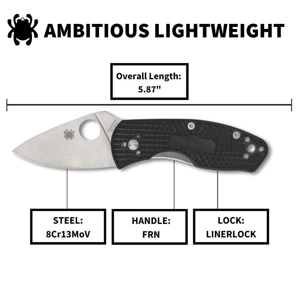 Spyderco Ambitious in the field, ideal for camping and hunting prep