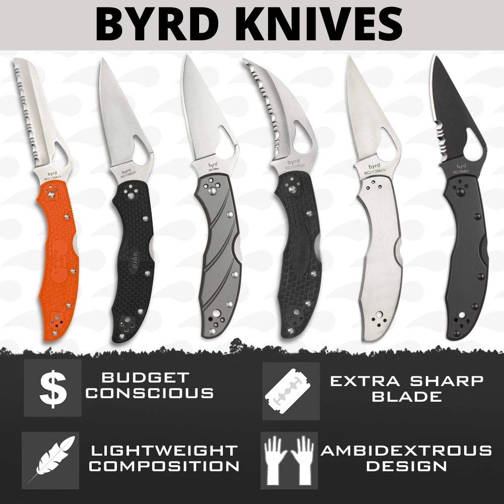 Spyderco Byrd back lock provides reliable blade retention during use