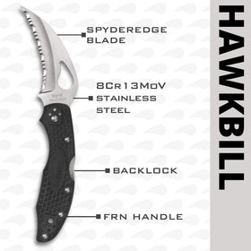 Spyderco Byrd four-way pocket clip offers versatile carry options