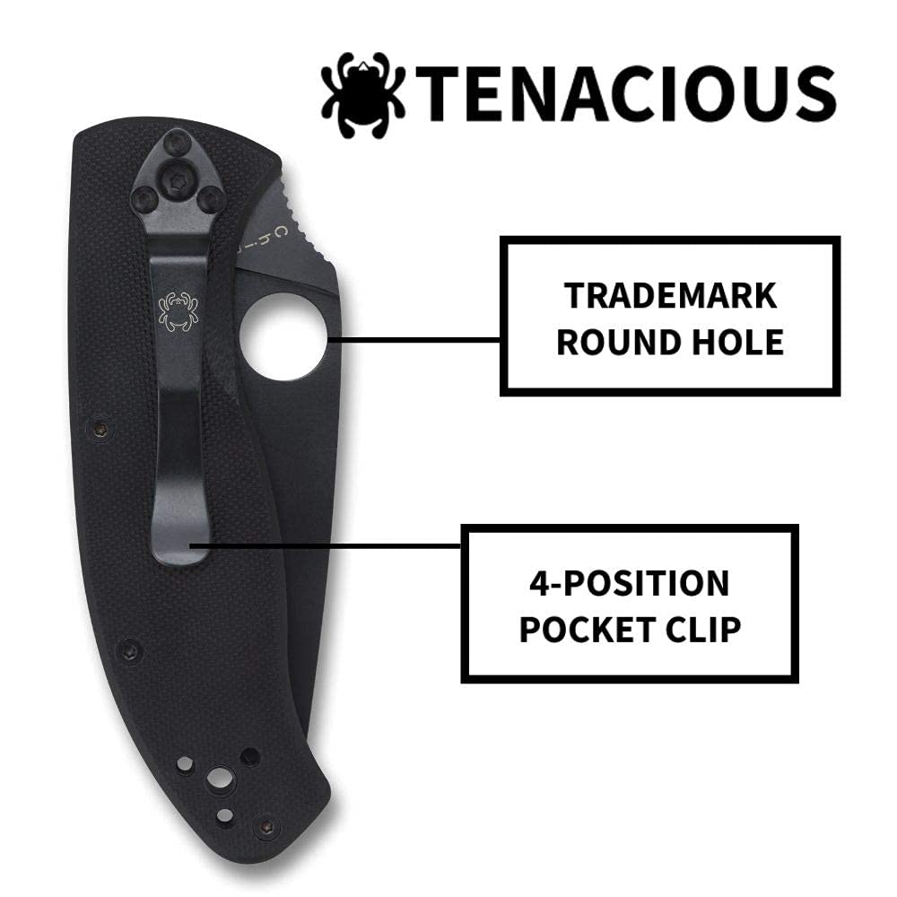 Spyderco Tenacious CombinationEdge option for versatile cutting tasks
