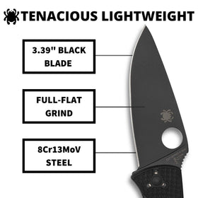 Spyderco Tenacious full length view showing compact EDC profile