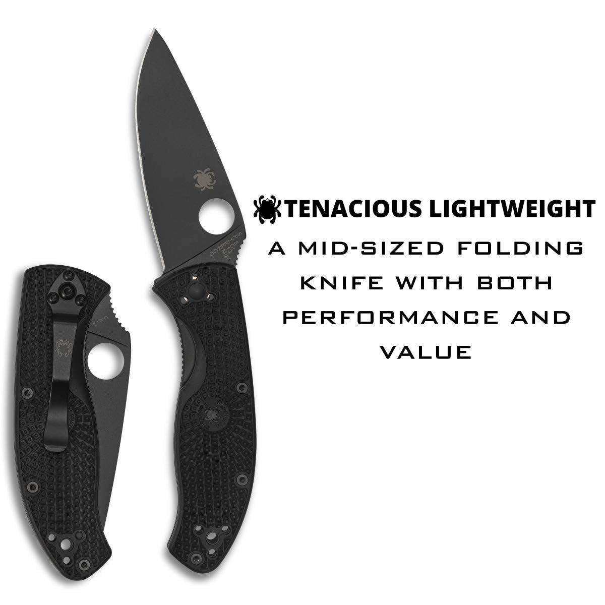 Spyderco Tenacious FRN handle texture for secure non slip grip