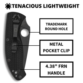 Spyderco Tenacious knife closed, compact everyday carry