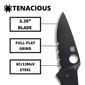 Spyderco Tenacious LinerLock in action demonstrates reliable lock-up