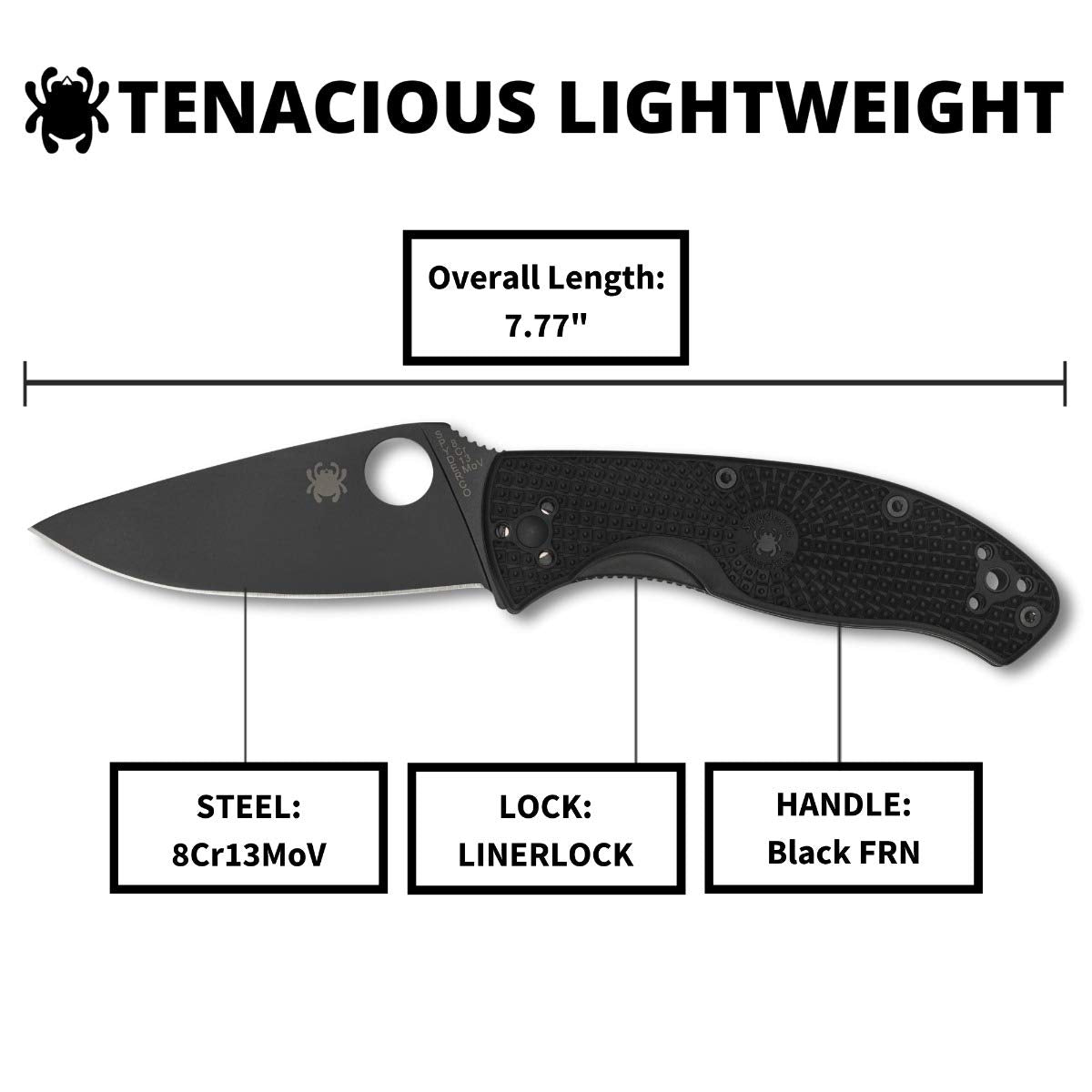 Spyderco Tenacious four-position pocket clip enables versatile carry