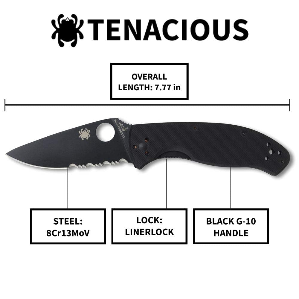 Spyderco Tenacious four-position pocket clip enables versatile carry