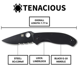 Spyderco Tenacious four-position pocket clip enables versatile carry
