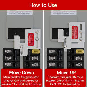SPZOCE interlock kit labels and symbols clearly printed for fast, safe setup.