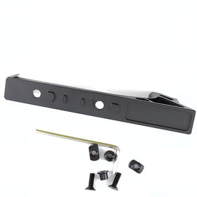SQHYBAG black aluminum door handle set close-up showing sturdy finish for durable replacement