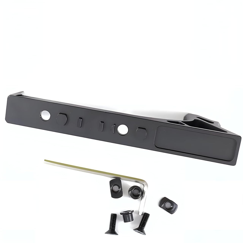 SQHYBAG black aluminum door handle set close-up showing sturdy finish for durable replacement