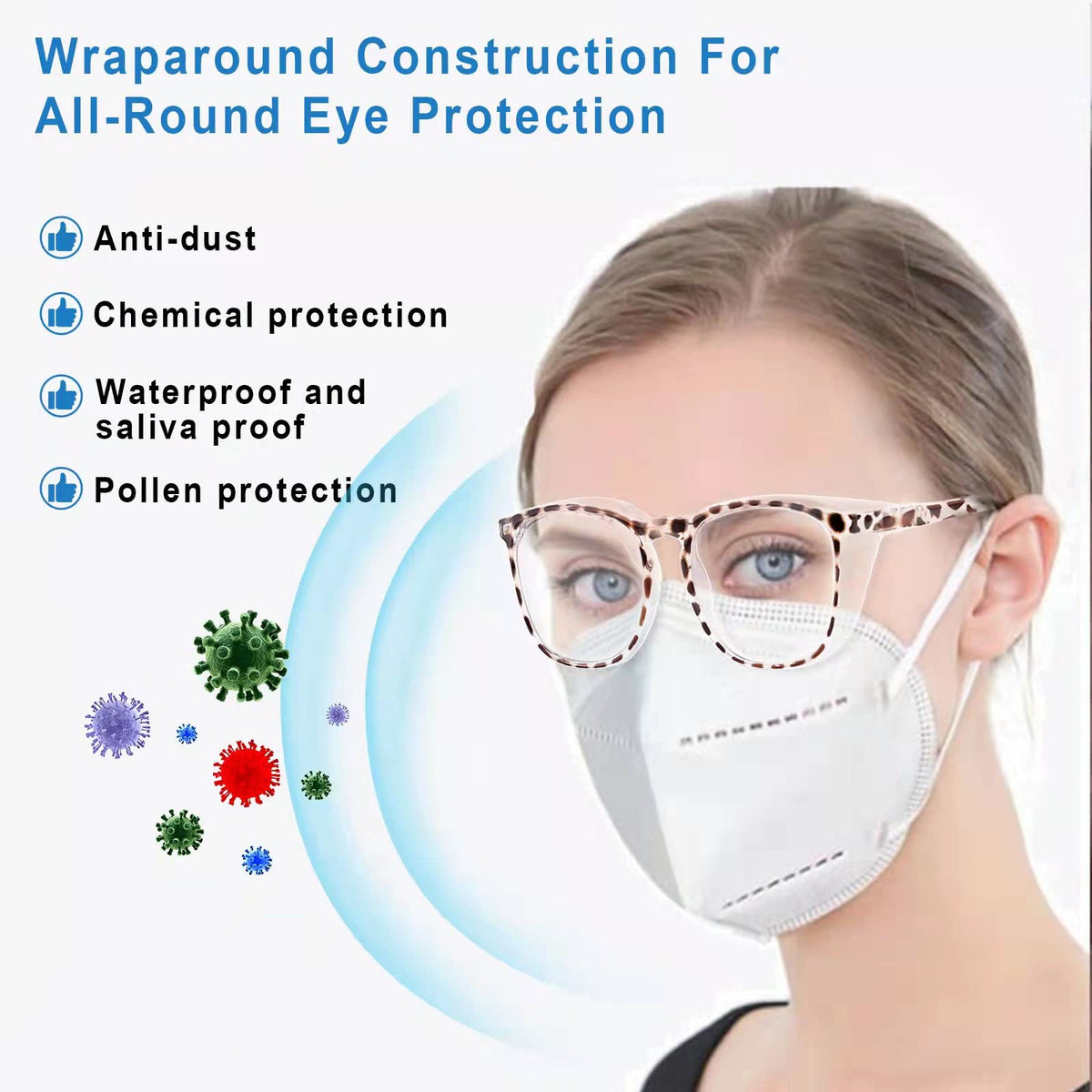 SQIMZAR anti-fog safety goggles ensuring clear lenses