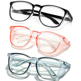 SQIMZAR safety glasses with side shields for added protection and clarity