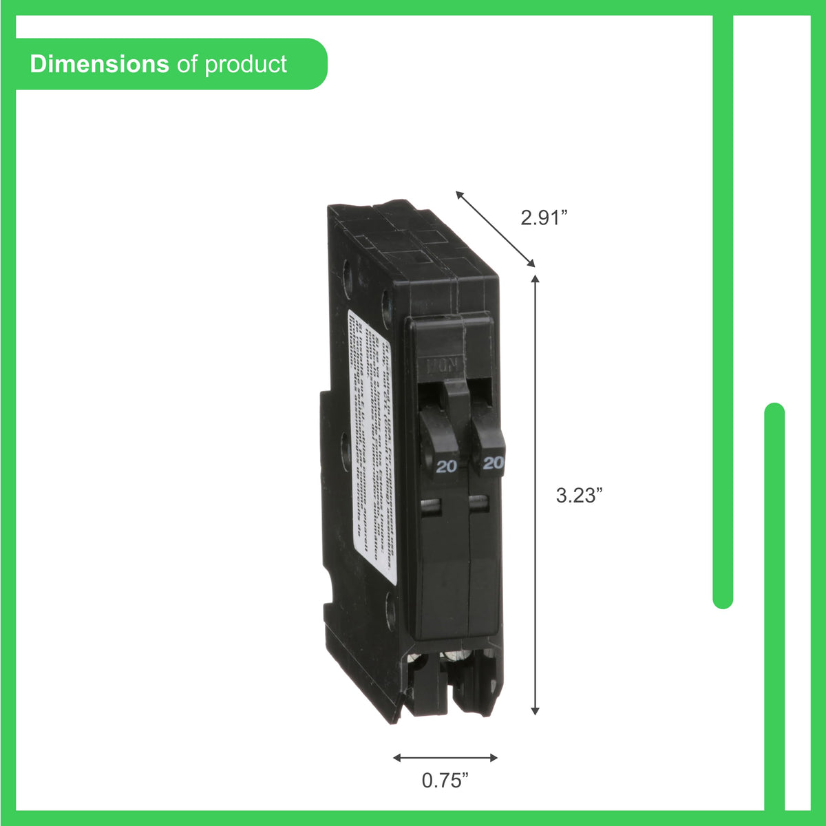 Schneider Electric QO1515C visi-trip indicator highlighting trip status for quick safety checks
