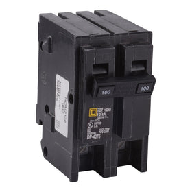Square D Homeline 100A two-pole breaker for reliable residential protection.