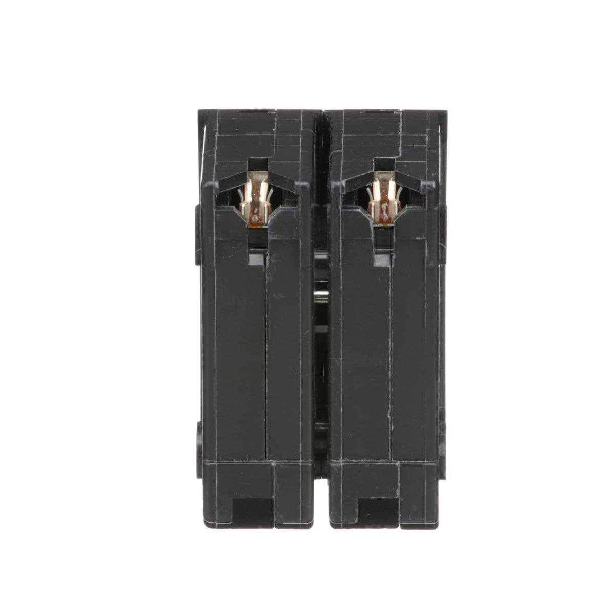 Square D HomeLine 30A two-pole breaker side profile for compact fit