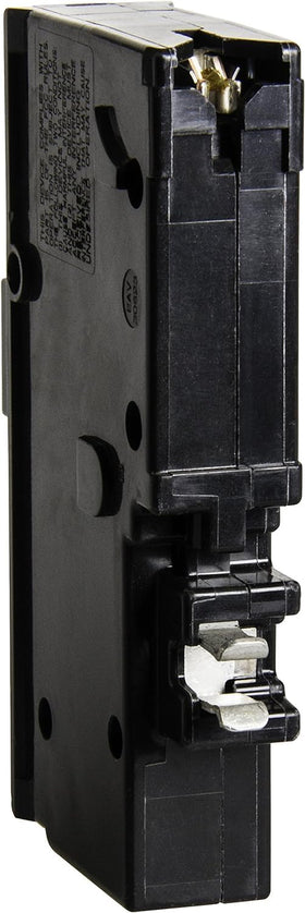 Square D Homeline 15A front view showing single-pole design