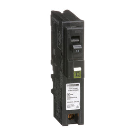 Square D Homeline CAFCI 15A plug-on-neutral in installation view for quick residential protection