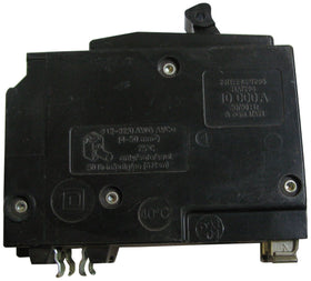 Square D QO2100 front view, compact 2-pole breaker for overload protection in panels.