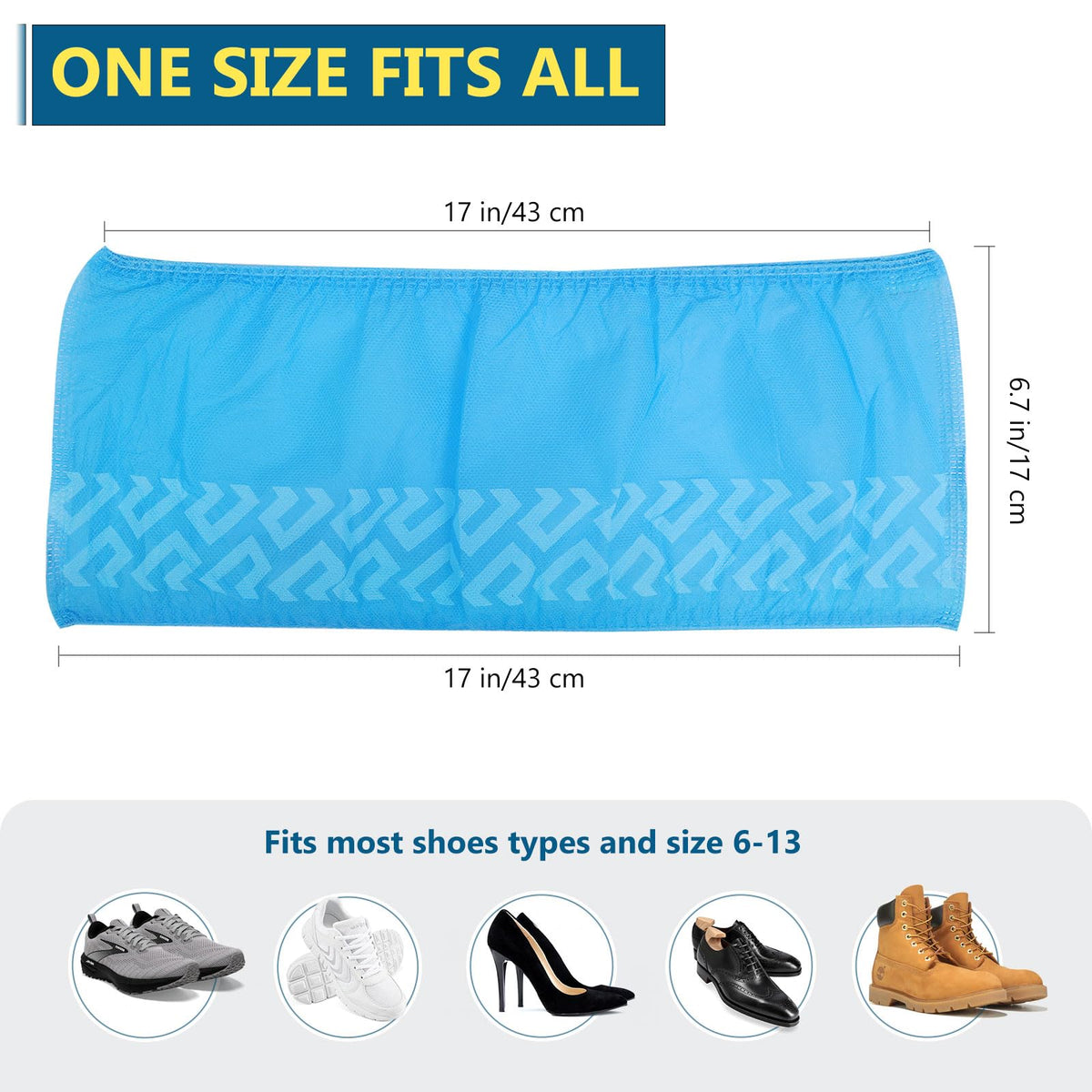 Squish disposable boot covers are easy to dispose after use.