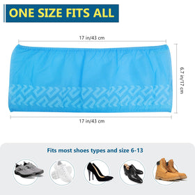 Squish disposable boot covers are easy to dispose after use.