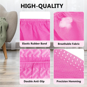 Squish anti-slip sole design with rubber band for secure fit