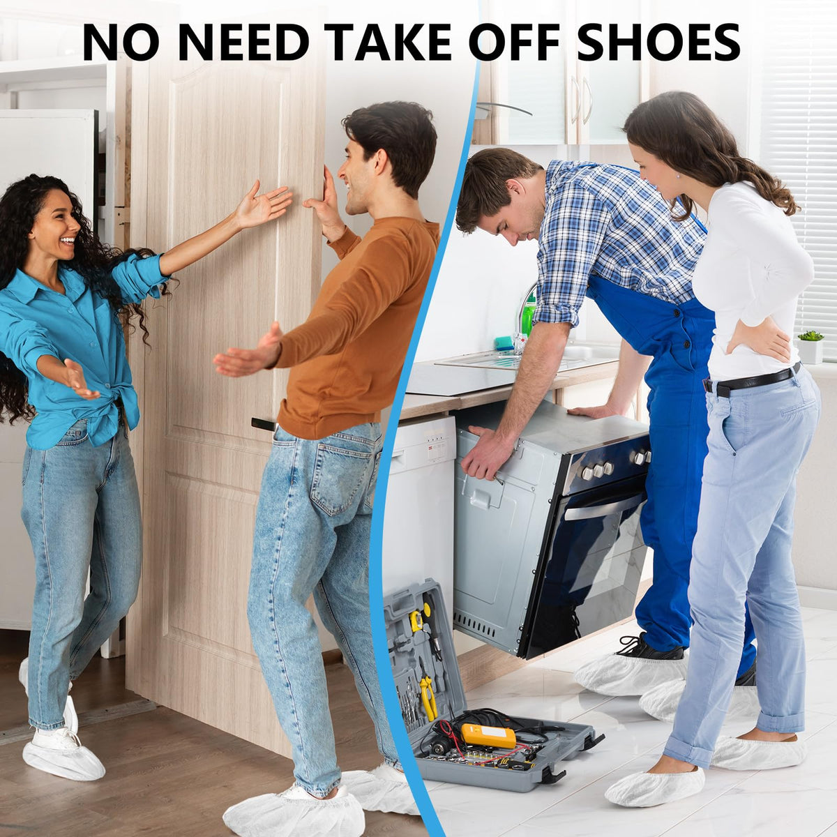 squish shoe covers disposable and recyclable protect floors and hygiene