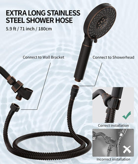 SR SUN RISE filtered shower head 8 spray settings for personalized showers