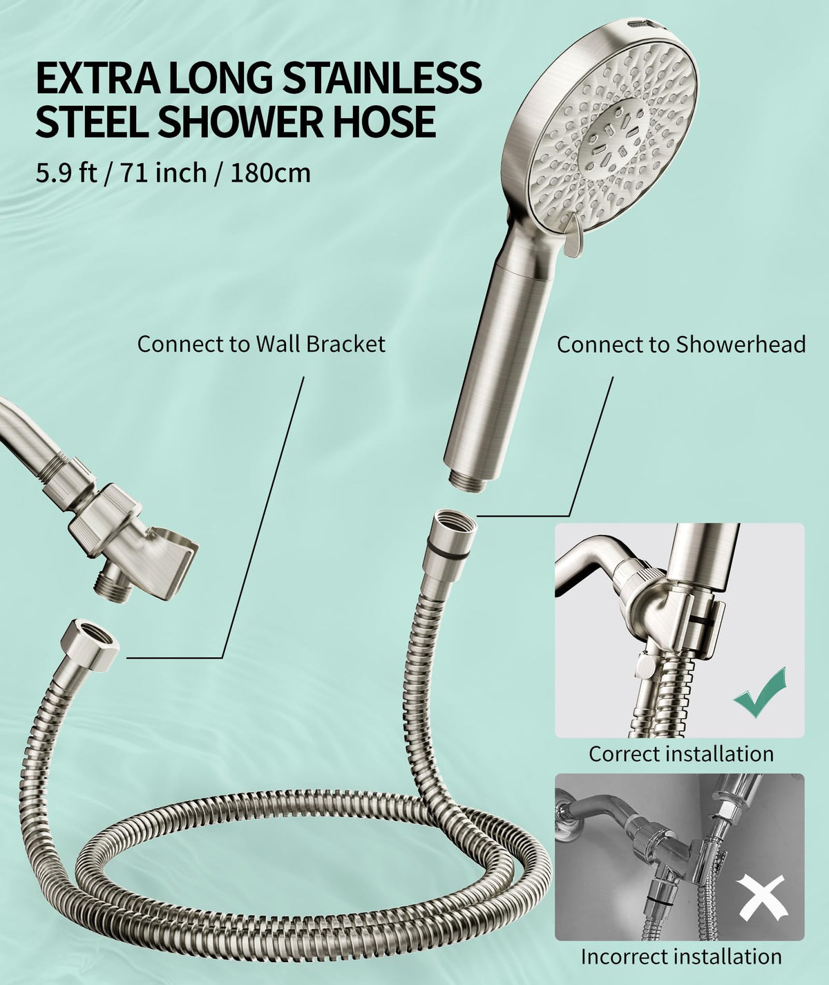 SR SUN RISE family using handheld shower for child bath