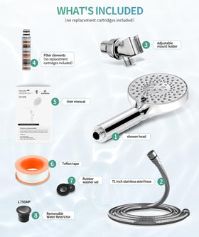 SR SUN RISE shower head supports home cleaning tasks
