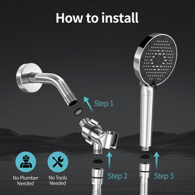 Leak-proof chrome construction prevents drips when water is off