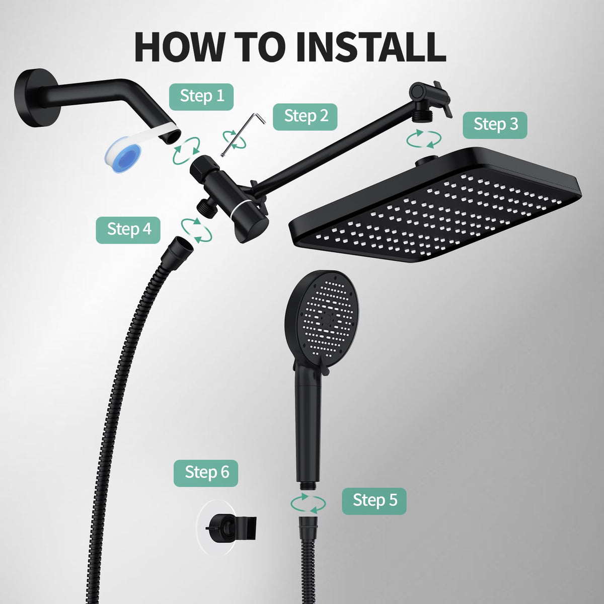 SR SUN RISE pressure-boost technology maintains strong flow in homes with low pressure.