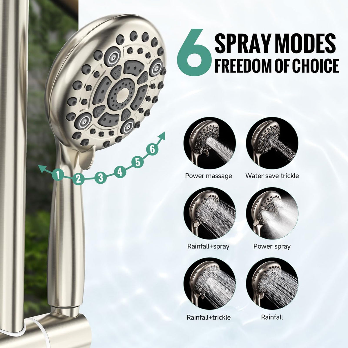 SR SUN RISE rough-in valve and trims provide reliable control.