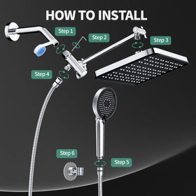 SR SUN RISE self-cleaning nozzles resist mineral buildup for easier maintenance.