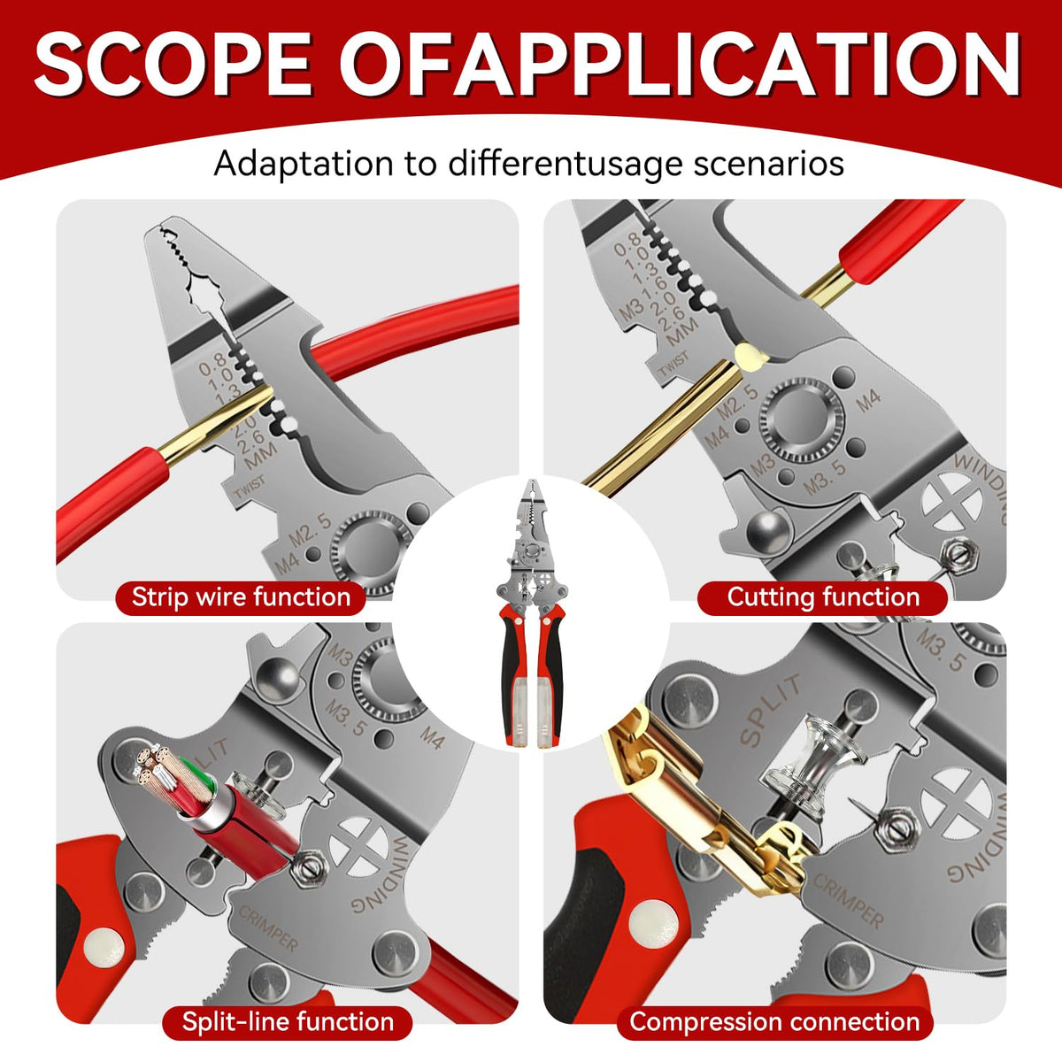 SRCANDY all-in-one tool suits home, automotive, and repair projects.