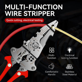 SRCANDY laser-cut blades deliver clean stripping on a wide wire range.
