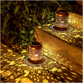 SRDJXY Dachshund Lantern at dusk creates inviting yard ambiance