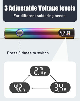 SRIBOO Rainbow cordless soldering pen for on-the-go repairs