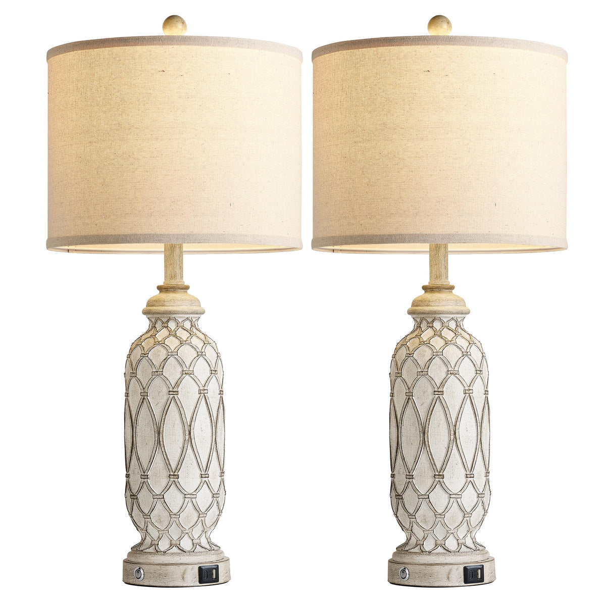 SRJJRS farmhouse lamp enhances bedroom and living room decor