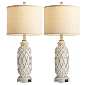 SRJJRS farmhouse lamp enhances bedroom and living room decor