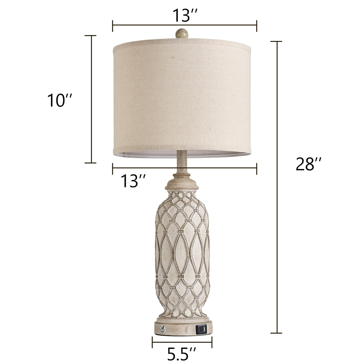 SRJJRS easy to assemble table lamp for quick setup