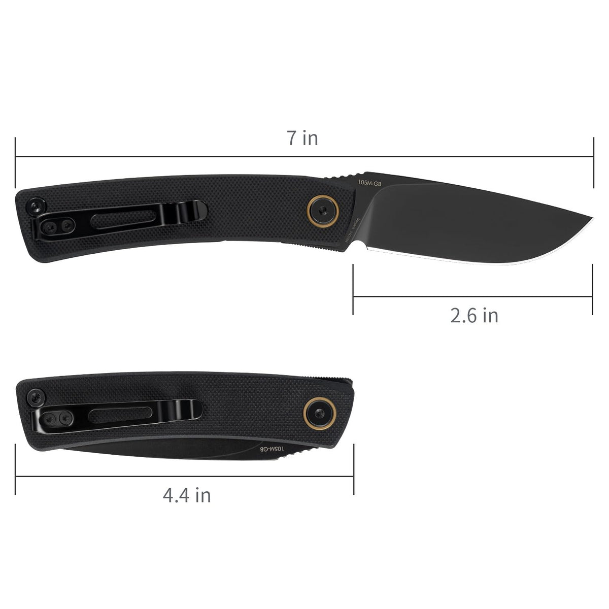 SRM 14C28N steel blade sharp and ready for camp tasks.
