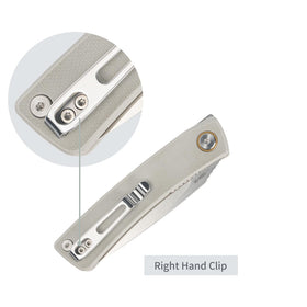 SRM 105M AIR Grey pocket-clip view shows secure everyday carry