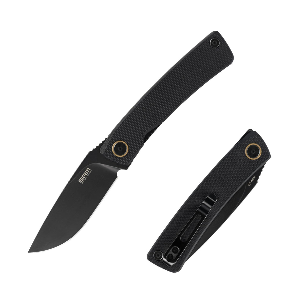 SRM folding knife with G10 handle, compact carry for everyday tasks.